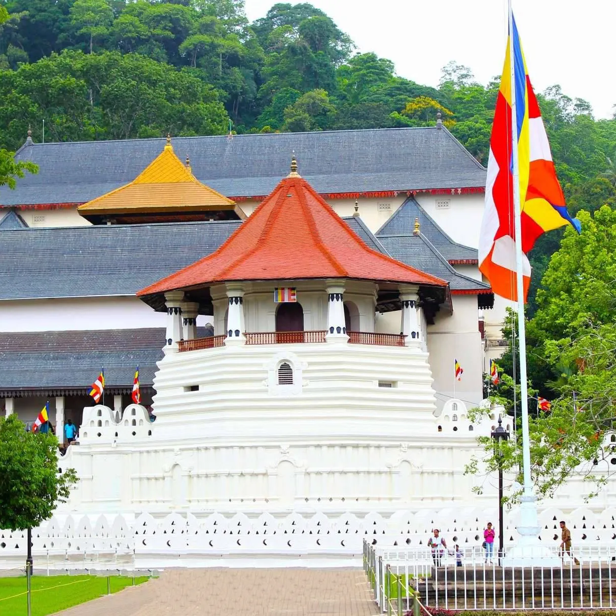 Temple of the Tooth and Kandy Lake